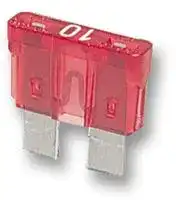 0287010.PXCN: Fuse, Automotive, Fast Acting, 10 A, 32 V, 19.1mm x 5mm x 19mm, ATOF