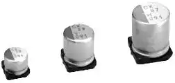 PCX1C820MCL1GS: CAPACITOR, ALUM ELEC, 82UF, 16V, 20%, SMD
