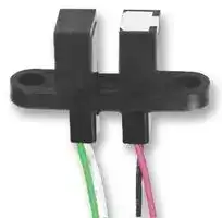 OPB910W55Z: Transmissive Photo Interrupter, Totem Pole, Panel / Chassis, 9.53 mm, 1.27 mm, 40 mA, 2 V