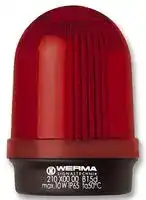 21010000: Beacon, Red, Steady, 10W, 250VAC, IP65, 19.5mm Dia., 82mm Height