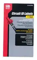 42-ALPHA: WIRE MARKER BOOKLET, CIRCUIT BREAKER
