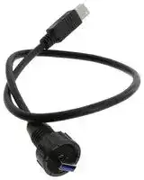 U3A00016-05M: USB CABLE, 3.0 A PLUG-B PLUG, 19.7"