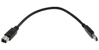 U3A00029-03M: USB CABLE, 3.0 A PLUG-B PLUG, 11.8"