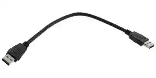 U3A00028-03M: USB CABLE, 3.0 A PLUG-A PLUG, 11.8"