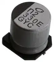 GYC1E331MCQ1GS: CAP, 330UF, 25V, ALU ELEC, HYBRID, SMD