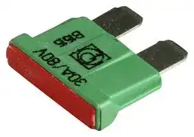 166.7000.5302: Fuse, Automotive, Blade Contact, Time Delay, 30 A, 80 V, 19mm x 5mm x 13.2mm, FKS ATO Series