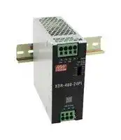XDR-480-48PI: AC/DC DIN Rail Power Supply (PSU), Push-In, ITE, Industrial & Laboratory Equipment, 1 Output, 480 W