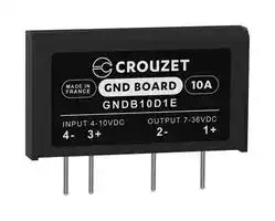 GNDB10D1E: Solid State Relay, 10 A, 36 VDC, Through Hole, PC Pin, DC Switch