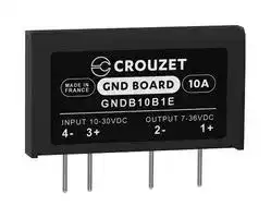 GNDB10B1E: Solid State Relay, 10 A, 36 VDC, Through Hole, PC Pin, DC Switch