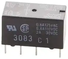 G5V-2  DC12: Signal Relay, 12 VDC, DPDT, 2 A, G5V-2 Series, Through Hole, Non Latching