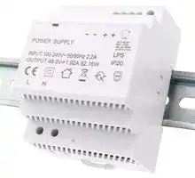 PW-301: AC/DC DIN Rail Power Supply (PSU), ITE, 1 Output, 96 W, 48 VDC, 2 A