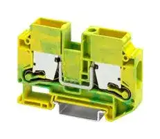 1329674: DIN Rail Mount Terminal Block, 2 Ways, 12 AWG, 4 AWG, 16 mm², Push-X