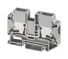 1329672: DIN Rail Mount Terminal Block, 2 Ways, 12 AWG, 4 AWG, 16 mm², Push-X, 76 A