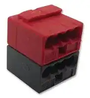243-211: Standard Terminal Block, Grey/Red, 243, 8 Contacts, Terminal Block, Standard, Cable Mount, 20 AWG