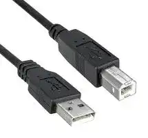 3021001-03: USB CABLE, 2.0 A PLUG-B PLUG, 914MM, BLK
