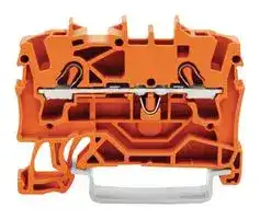 2002-1202: DIN Rail Mount Terminal Block, 2 Ways, 22 AWG, 12 AWG, 2.5 mm², Clamp, 24 A