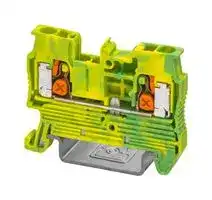 1343116: DIN Rail Mount Terminal Block, 2 Ways, 20 AWG, 12 AWG, 2.5 mm², Push-X