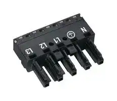770-205: Pluggable Terminal Block, 10 mm, 5 Ways, 4 mm², Push In