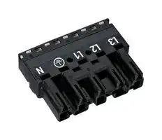 770-215: Pluggable Terminal Block, 10 mm, 5 Ways, 4 mm², Push In