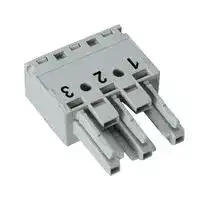 770-243: Pluggable Terminal Block, 10 mm, 3 Ways, 4 mm², Push In