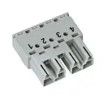 770-254: Pluggable Terminal Block, 10 mm, 4 Ways, 4 mm², Push In
