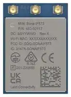 453-00117C: Wireless LAN Module, 6 GHz, UART, Several Commercial and Industrial