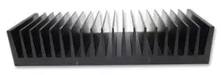 SK 47 150 SA: Heat Sink, Standard Extruded, Black Anodized, 0.5 °C/W, 200 mm, 40 mm, 150 mm