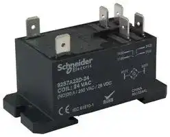 92S11A22D-24: POWER RELAY, 24VAC, 30A, DPDT, PANEL