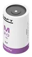 M20: Battery, 3 V, D, Lithium Manganese Dioxide, 12.6 Ah, 1