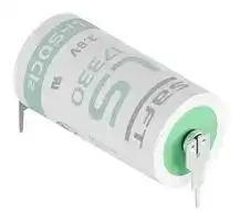 LS173303PFRP: Battery, 3.6 V, 2/3A, Lithium Thionyl Chloride, 2.1 Ah, Radial Leaded, 1