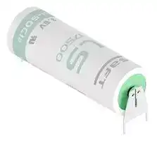 LS17500 3PF.: Battery, 3.6 V, A, Lithium Thionyl Chloride, 3.6 Ah, Radial Leaded, 1