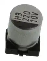 DEL-AVE227M10X16T-F: ALUMINUM ELECTROLYTIC CAPACITOR, 220uF,