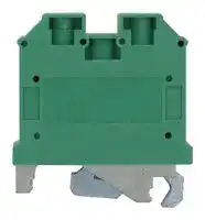 MP012085: DIN Rail Mount Terminal Block, 2 Ways, 24 AWG, 6 AWG, 10 mm², Screw