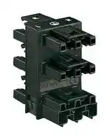 770-608: Accessory, Black, Wago Winsta Midi Series Pluggable Connectors, 5 Way Distribution Connector