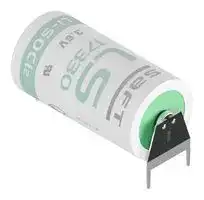 LS173303PF: Battery, 3.6 V, 2/3A, Lithium Thionyl Chloride, 2.1 Ah, Radial Leaded, 1