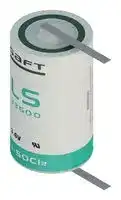 LS33600CNR: Battery, 3.6 V, D, Lithium Thionyl Chloride, 17 Ah, Radial Leaded, 1