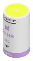 M20HR: Battery, 3 V, D, Lithium Manganese Dioxide, 11.5 Ah, 1
