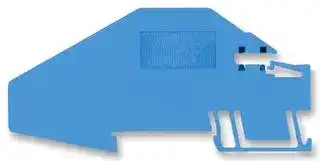 PHP/PDL4 S: End / Intermediate Plate, for Use with DIN Rail Terminal Blocks, Blue