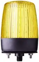 860547405: Beacon, Flashing/Rotating/Steady/Strobe, Yellow/24 V, IP67 / IP69, 100 mm H, 75 mm Lens/PDMC5 Series