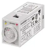 HAA08DM24: Analogue Timer, HAA08 Series, Delay-On-Operate, 7 Ranges, 0.1 s, 100 h, 2 Changeover Relays