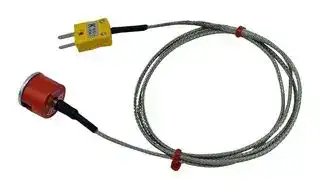 BMS-K-1M-MP-A (1.9KG PULL): Thermocouple, Button, K, Magnet, 3.28 ft, 1 m