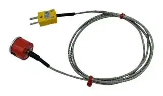 BMS-K-2M-MP-A (1.9KG PULL): Thermocouple, Button, K, Magnet, 6.56 ft, 2 m