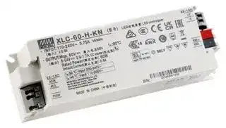 XLC-60-H-KN: LED Driver, LED Lighting, 60 W, 54 V, 1.7 A, Constant Power, 100 VAC