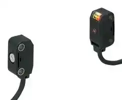 EX-23: Photo Sensor, 2 m, NPN Open Collector, Through Beam, 12 to 24 VDC, Cable, EX-20 Series