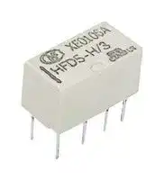 HFD5-H/12: Signal Relay, 12 VDC, DPDT, 1 A, HFD5-H Series, Through Hole, Non Latching