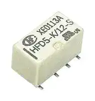 HFD5-K/5-SR: Signal Relay, 5 VDC, DPDT, 1 A, HFD5-K Series, Surface Mount, Non Latching