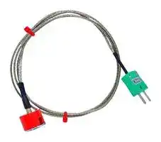 BMS-K-2M-MP (1.9KG PULL): Thermocouple, Button, K, Magnet, 6.56 ft, 2 m