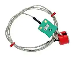 BMS-K-1M-SP (3.4KG PULL): Thermocouple, Button, K, Magnet, 3.28 ft, 1 m