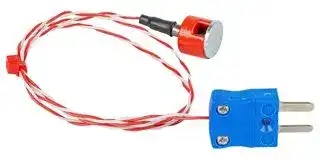 BMS-K-0.5M-MP-JIS: Thermocouple, Button, K, Magnet, 1.64 ft, 500 mm
