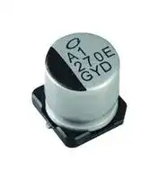 GYD1E151MCQADNGS: Hybrid Aluminium Electrolytic Capacitor, 150 µF, ± 20%, 25 V, Radial Can - SMD, 0.027 ohm